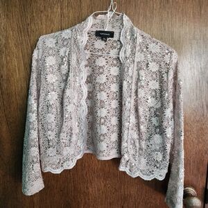 Sequin gold lace bolero